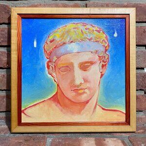 "Avatar" - Male - 12"x12" Signed Original Painting by MARK MUTCHNIK 1987